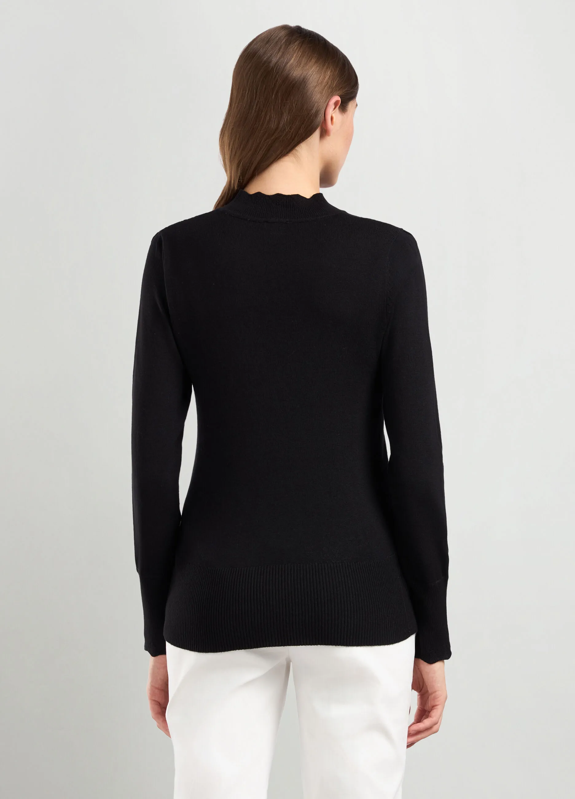 IWIE  Tricot in misto viscosa con lavorazione traforata donna