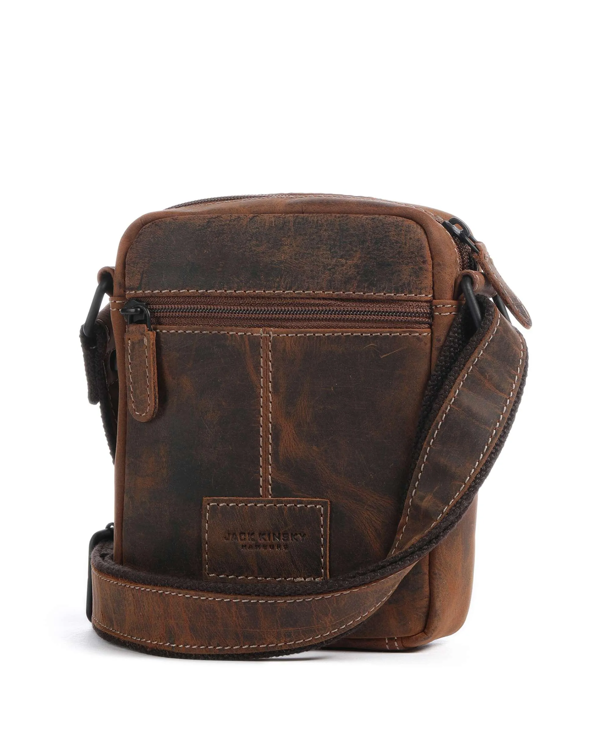  Jack Kinsky Baltimore 1 Borsa a tracolla pelle cognac  