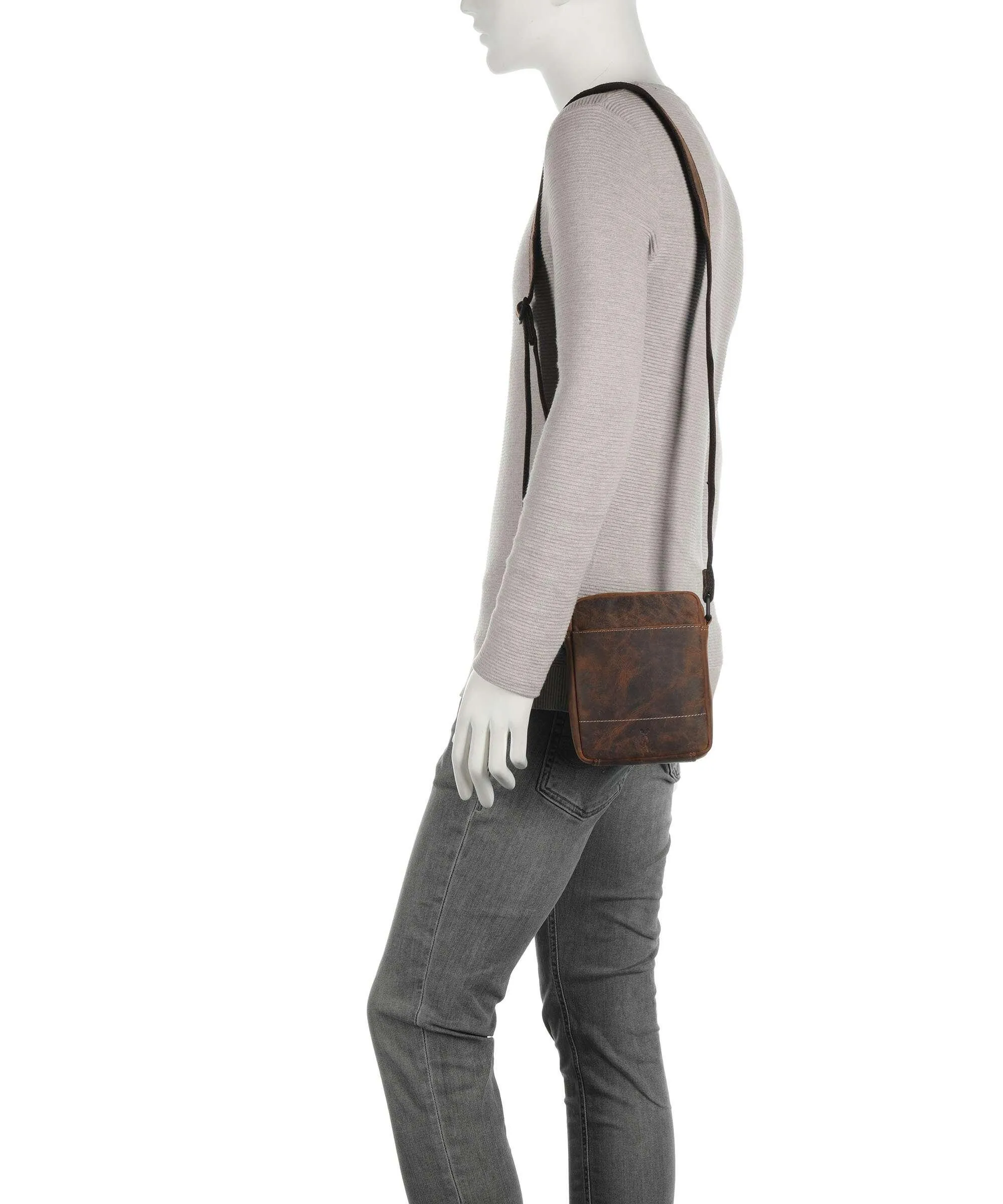  Jack Kinsky Baltimore 1 Borsa a tracolla pelle cognac  