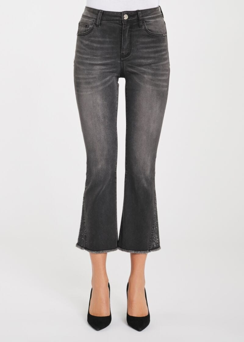 Jeans flare cropped
