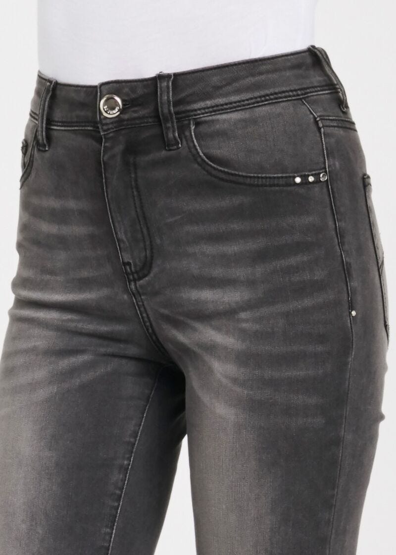 Jeans flare cropped