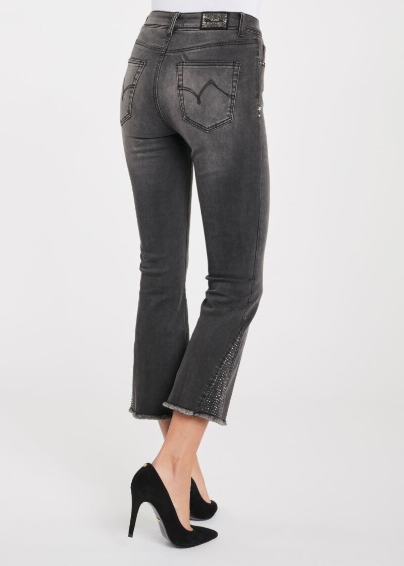 Jeans flare cropped