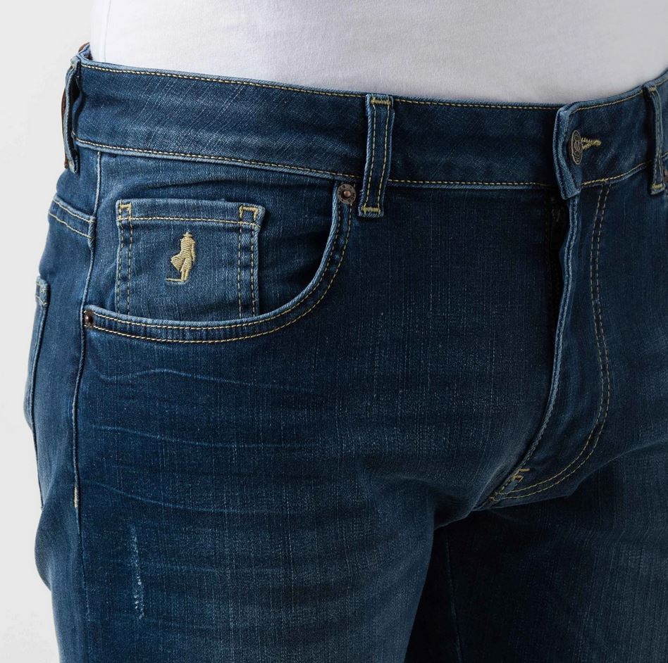 Jeans mcs slim fit super stretch demim medium wash
