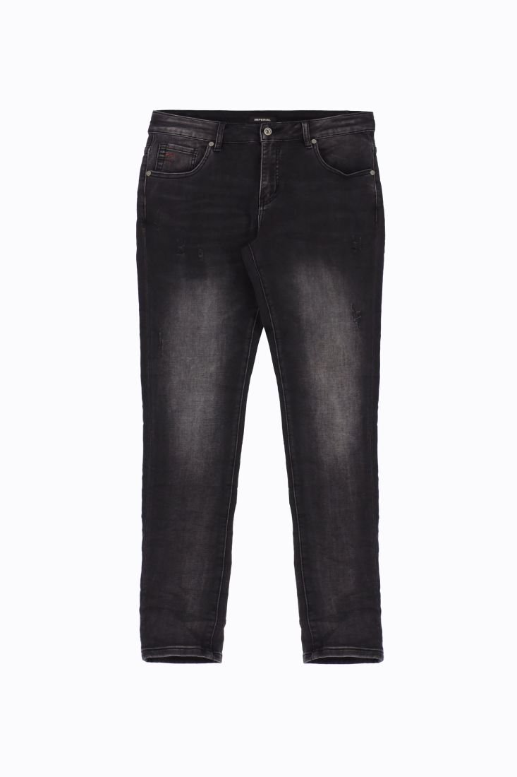 Jeans slim-fit effetto délavé