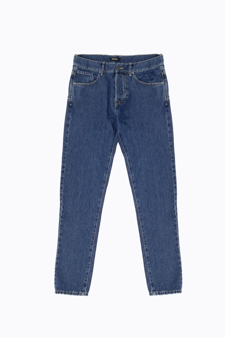 Jeans slim-fit in cotone con cinque tasche