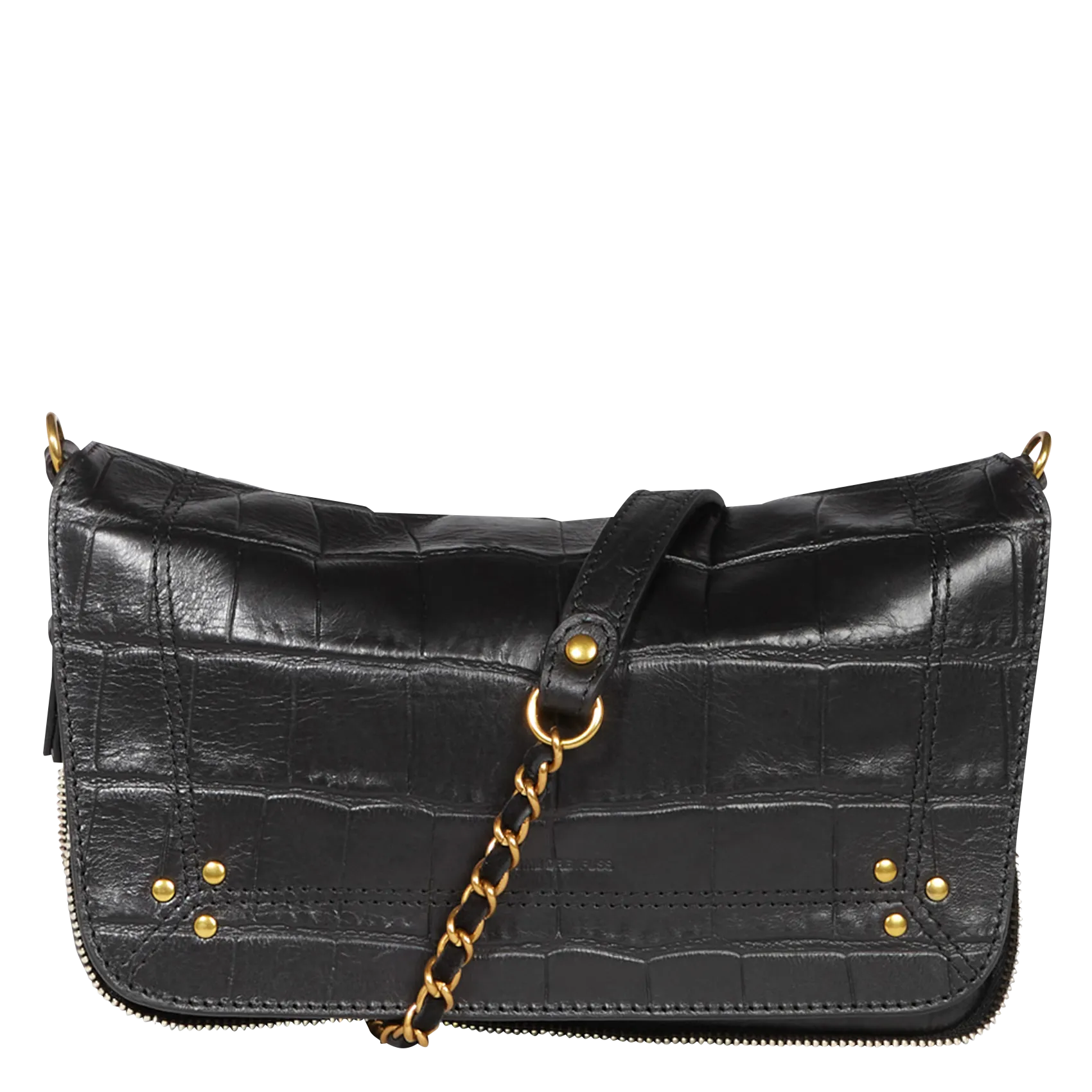  JEROME DREYFUSS   BOBI S - Borsa a tracolla in pelle coccodrillo | Nero