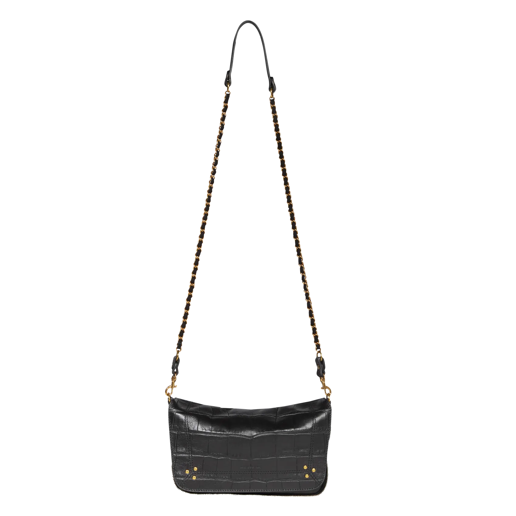  JEROME DREYFUSS   BOBI S - Borsa a tracolla in pelle coccodrillo | Nero