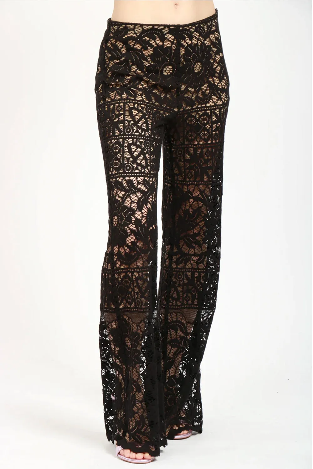 JUCCA Pantalone in pizzo sangallo