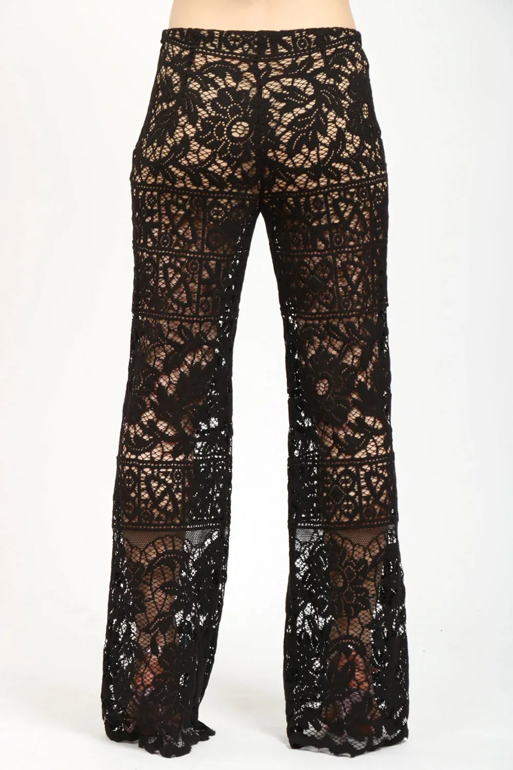 JUCCA Pantalone in pizzo sangallo
