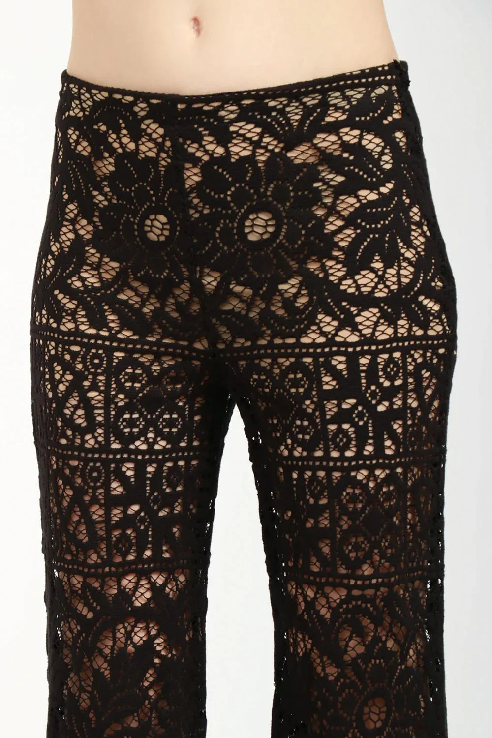 JUCCA Pantalone in pizzo sangallo