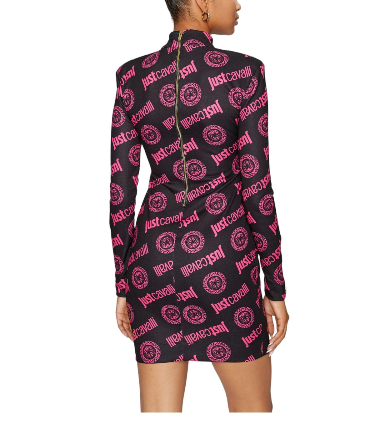 Just Cavalli Donna Vestito Corto  Pr. Logo Tigre