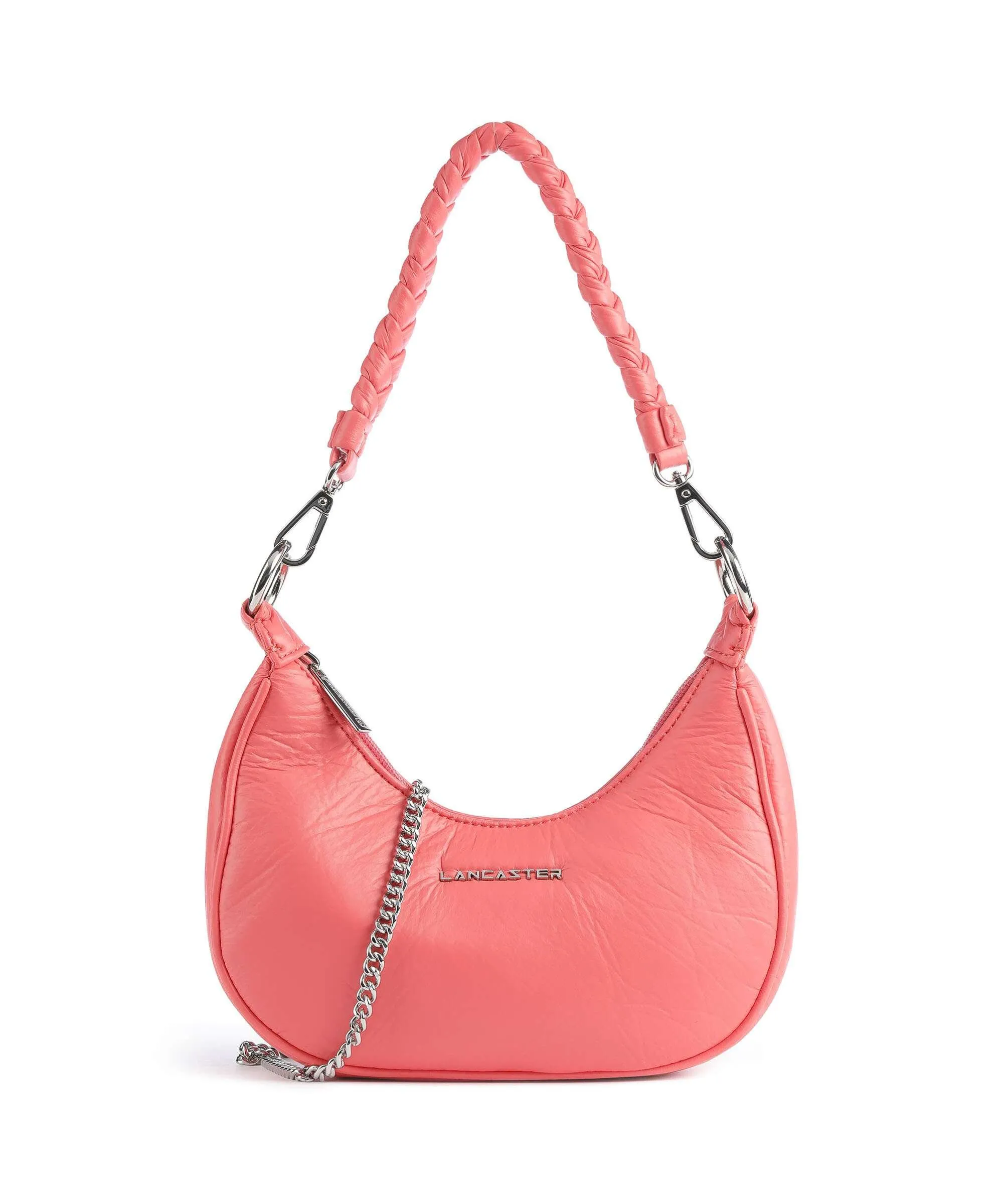  Lancaster Gum Borsa a spalla pelle sintetica corallo  