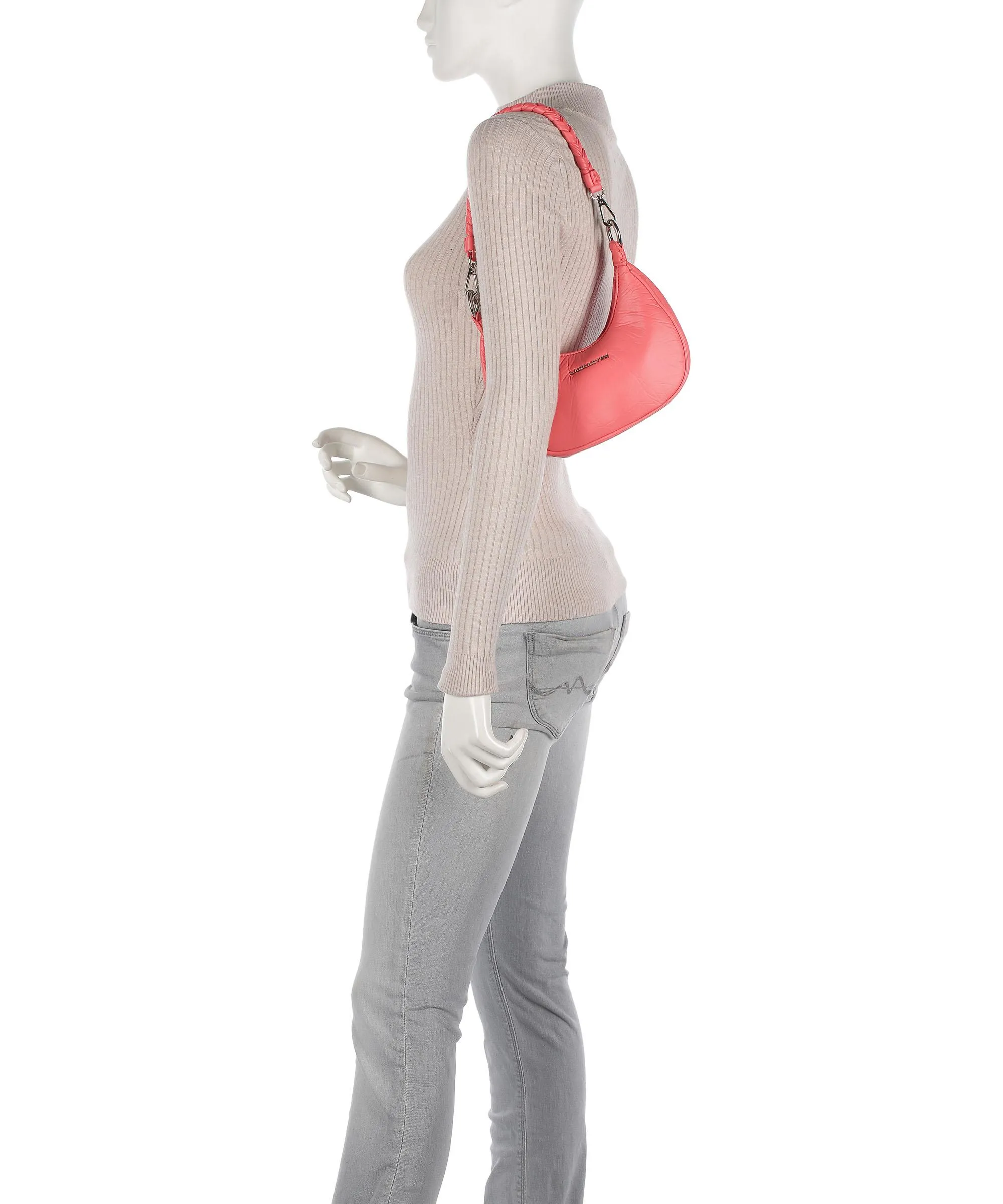  Lancaster Gum Borsa a spalla pelle sintetica corallo  