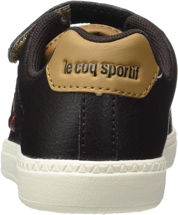 Le Coq Sportif children's shoe with strap in Courtone leather 1720116 brown