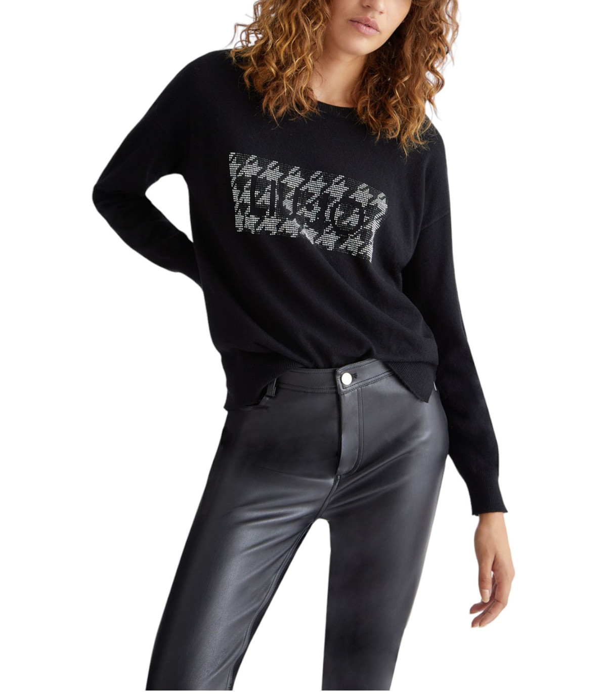 Liu Jo Donna Maglione A Girocollo Con Logo