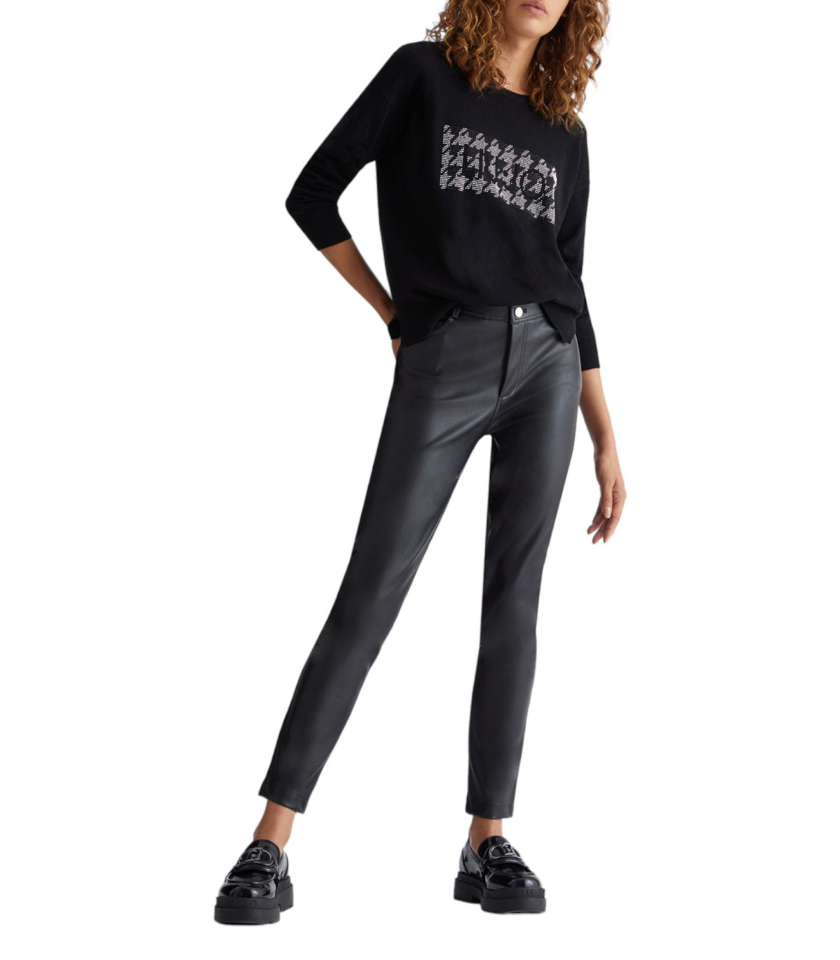 Liu Jo Donna Maglione A Girocollo Con Logo