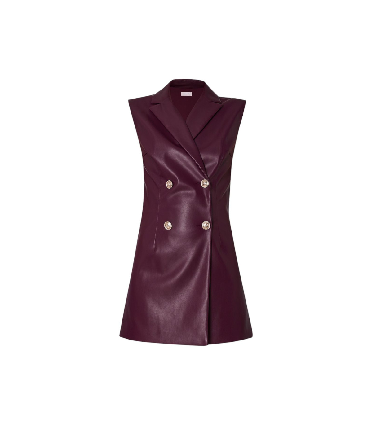 Liu Jo Donna Vestito Corto In Pelle Sintetica