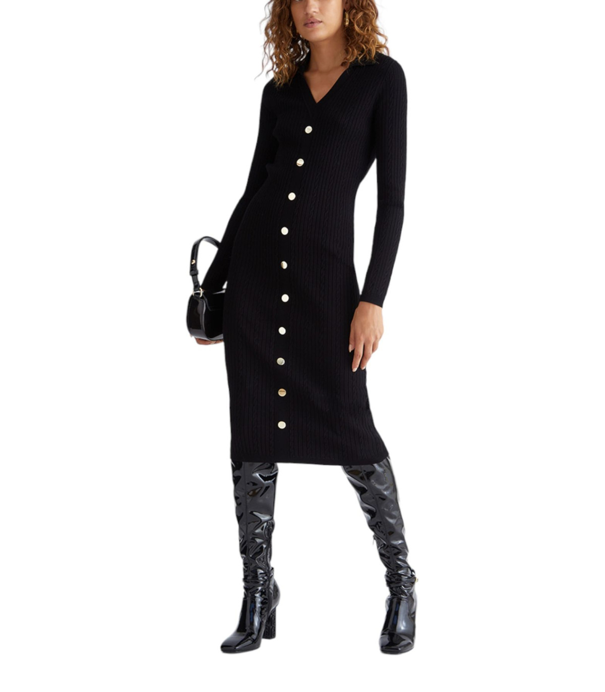Liu Jo Donna Vestito Midi In Maglia