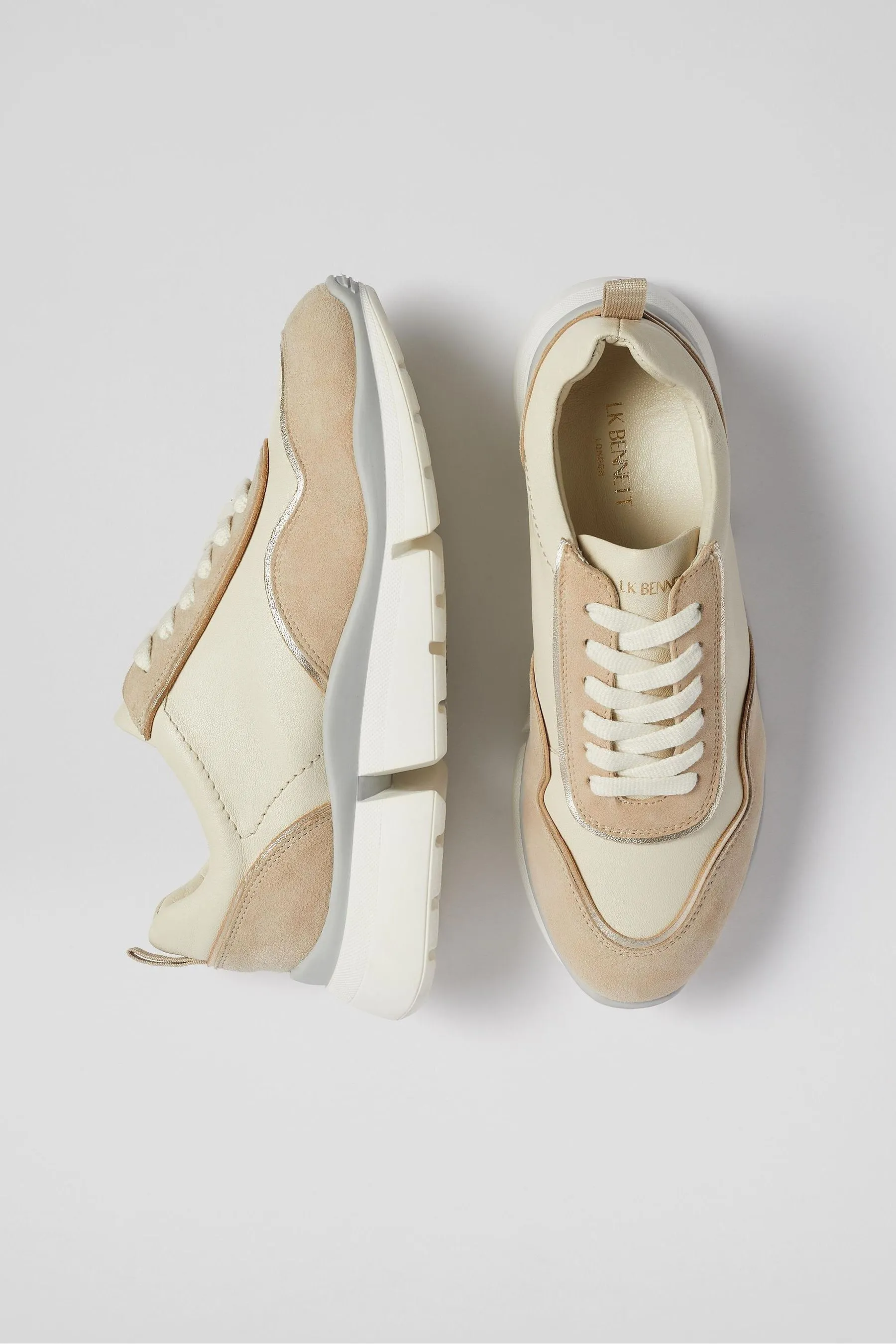 LK Bennett - Scarpe da ginnastica in pelle scamosciata