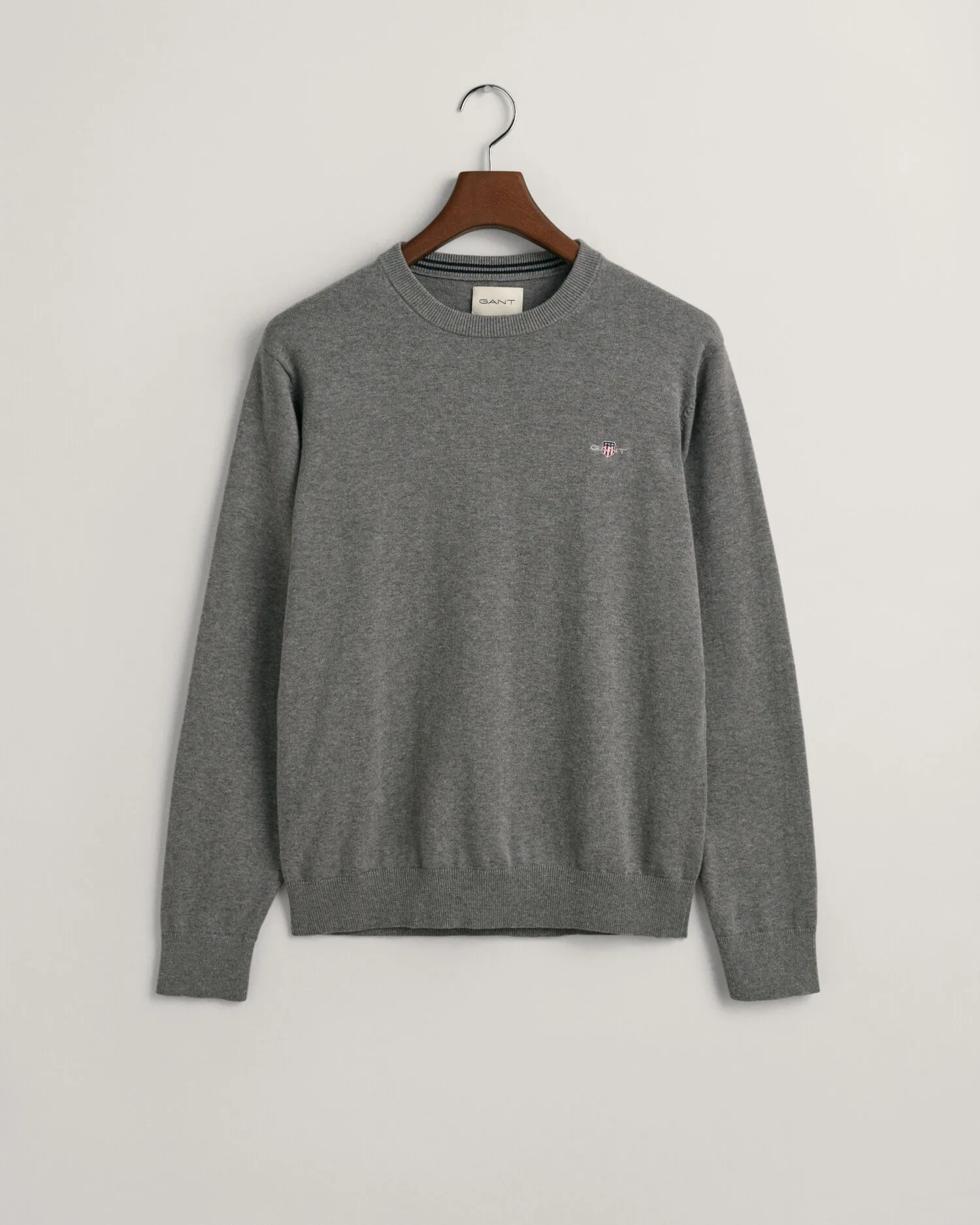 Maglia girocollo in cotone classico    