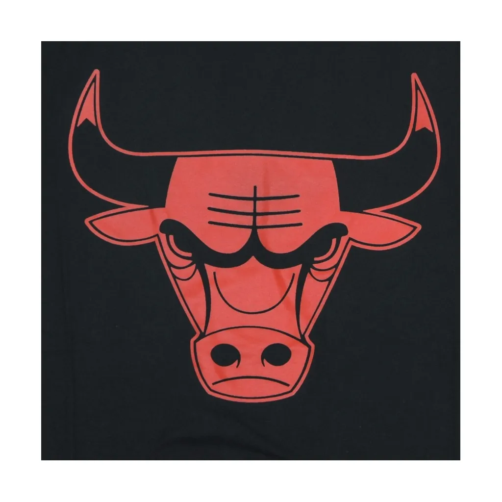 MAGLIETTA UOMO NBA NEON LOGO TEE HARDWOOD CLASSICS CHIBUL BLACK/RED