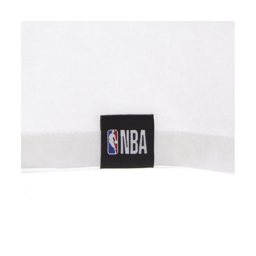 maglietta uomo nba stacked metallic print oversized tee loslak WHITE/GOLD
