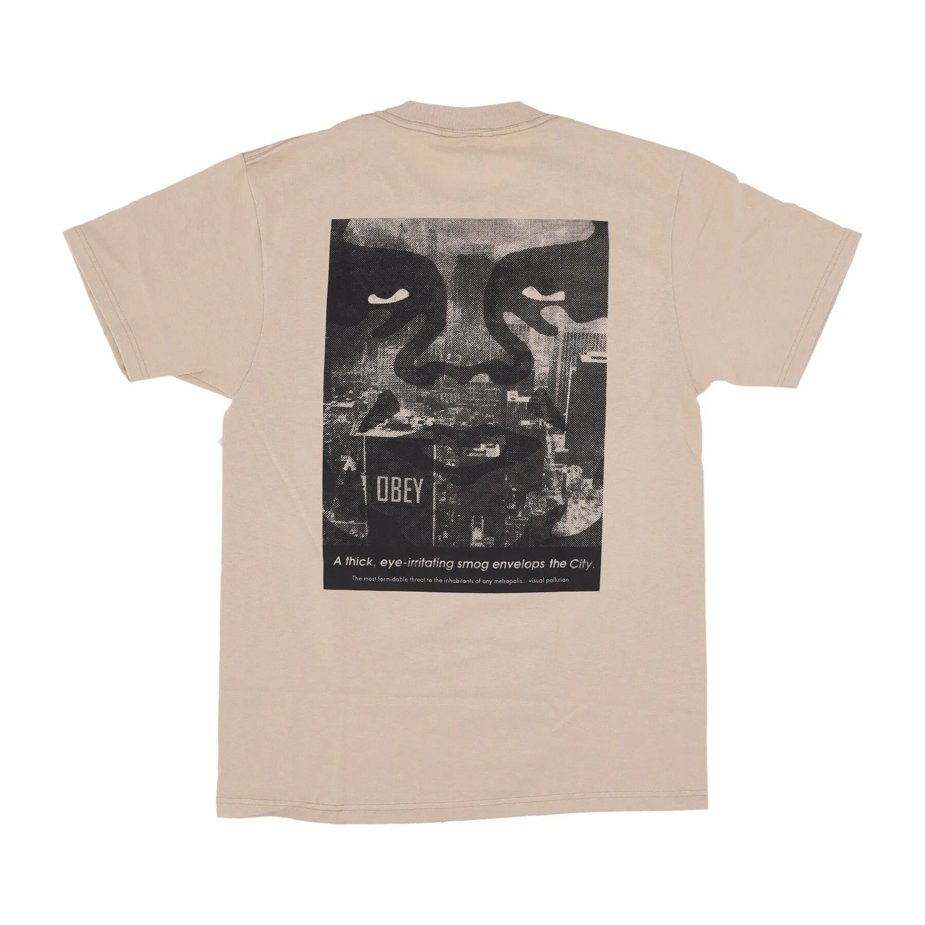 Maglietta Uomo Nyc Smog Classic Tee Sand