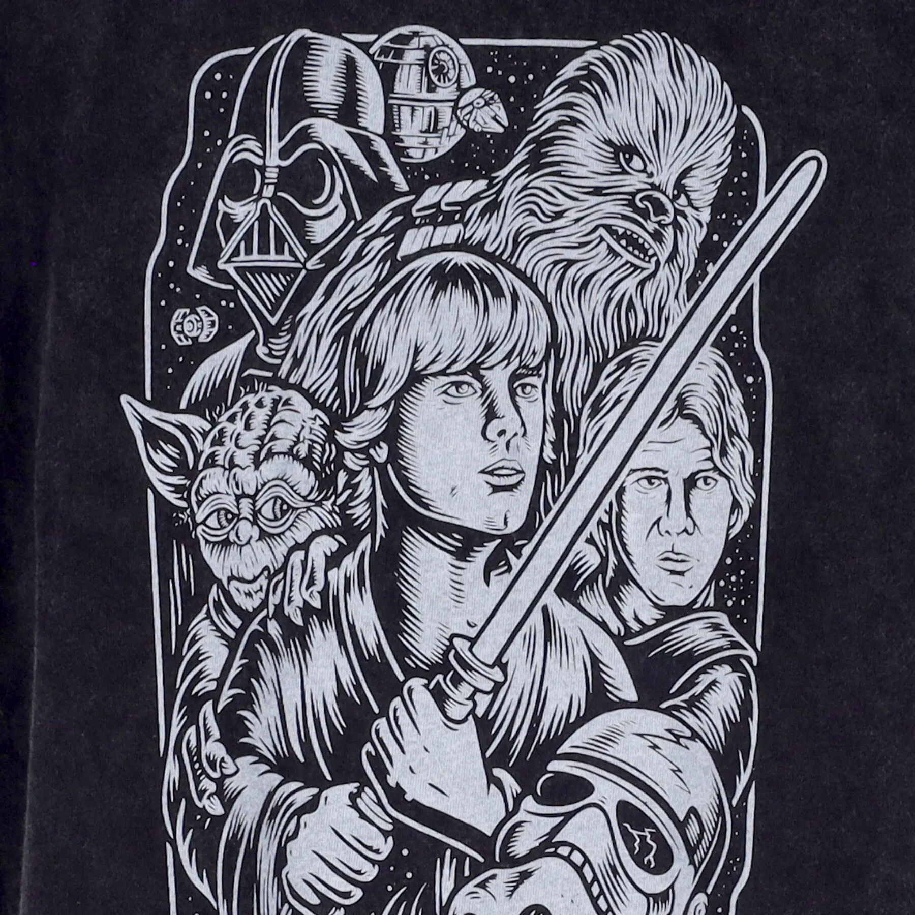 Maglietta Uomo Tarwars Tee X Star Wars Washed Black