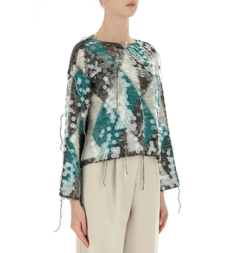 Maglione con paillettes