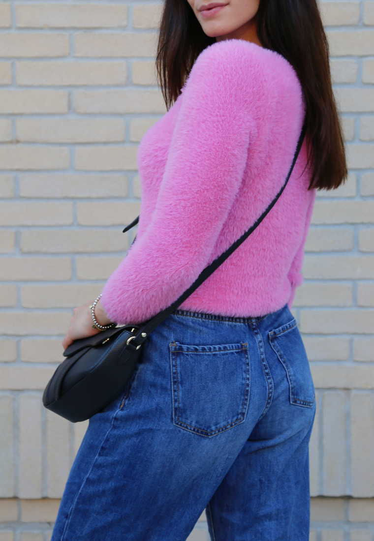 MAGLIONE DONNA c/eco pelliccia