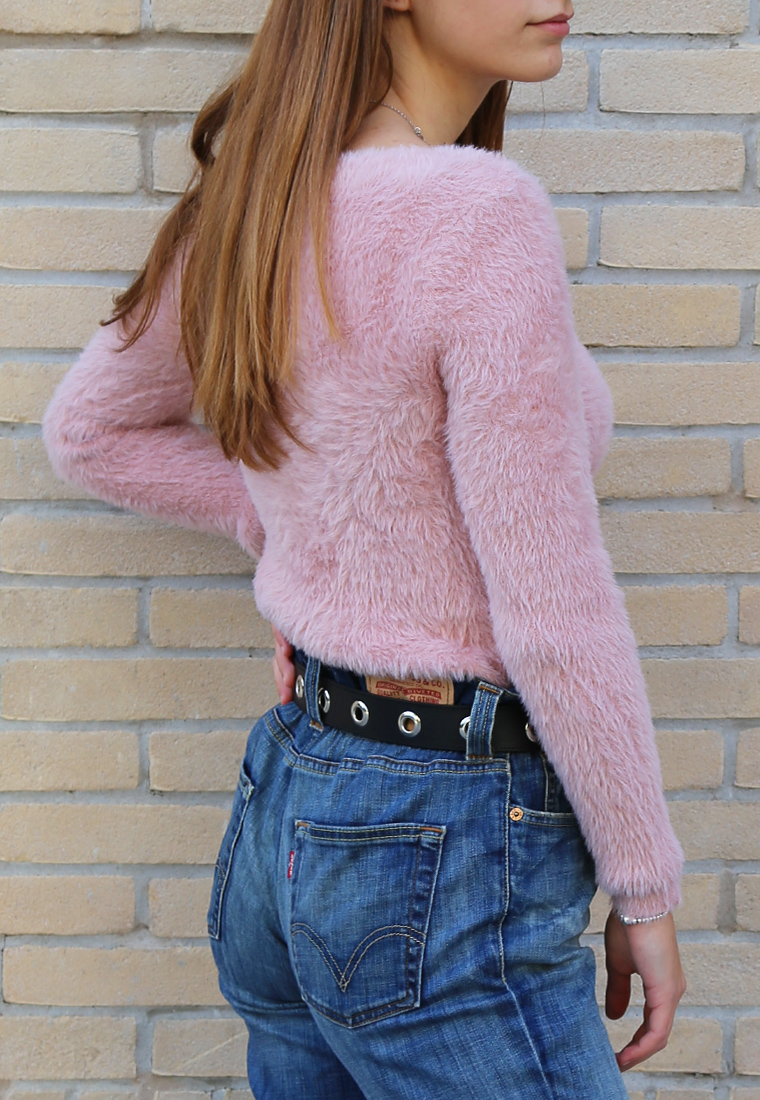 MAGLIONE DONNA c/eco pelliccia