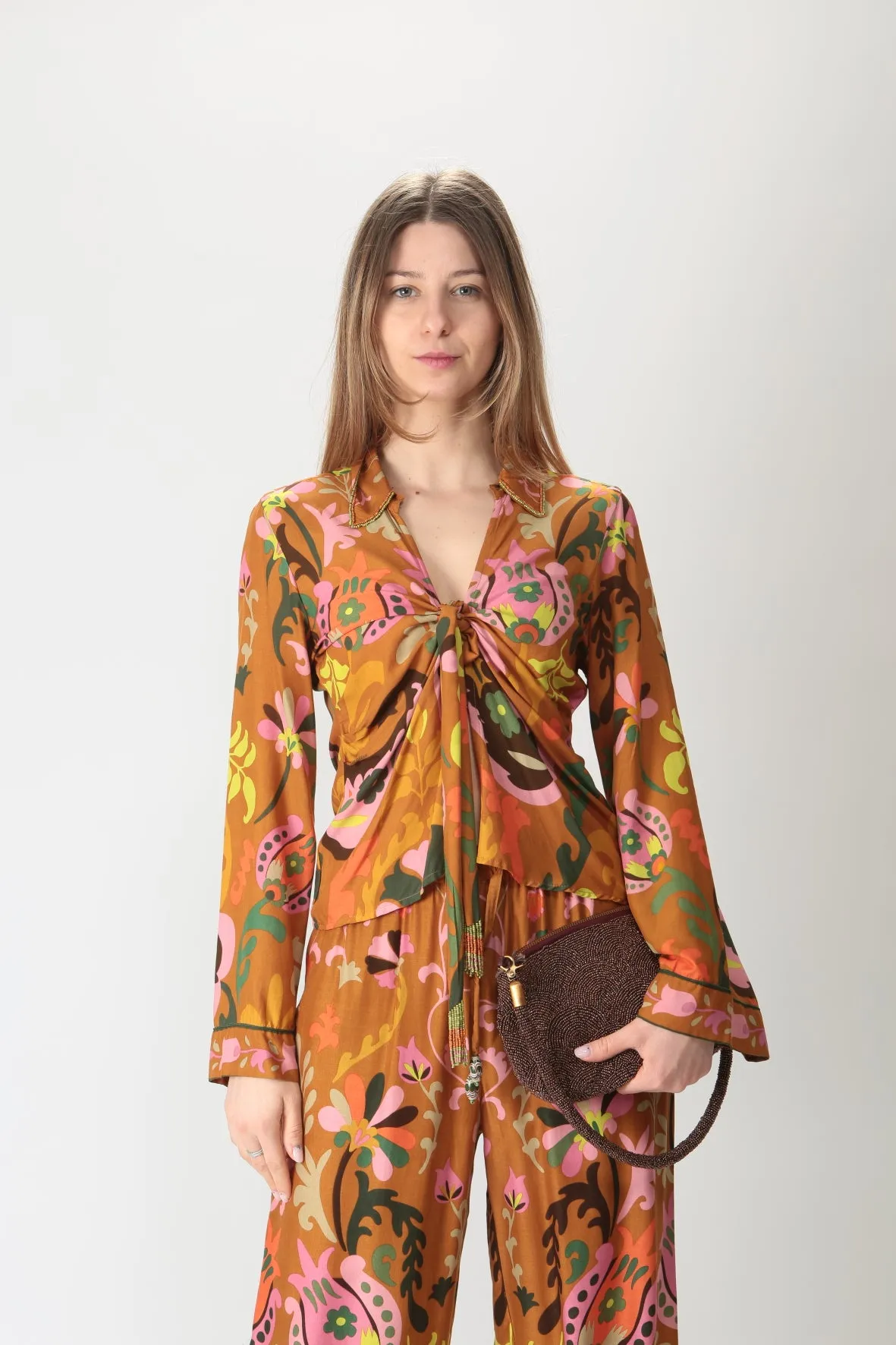 Maliparmi Camicia con nodo Fortuna JM551750607