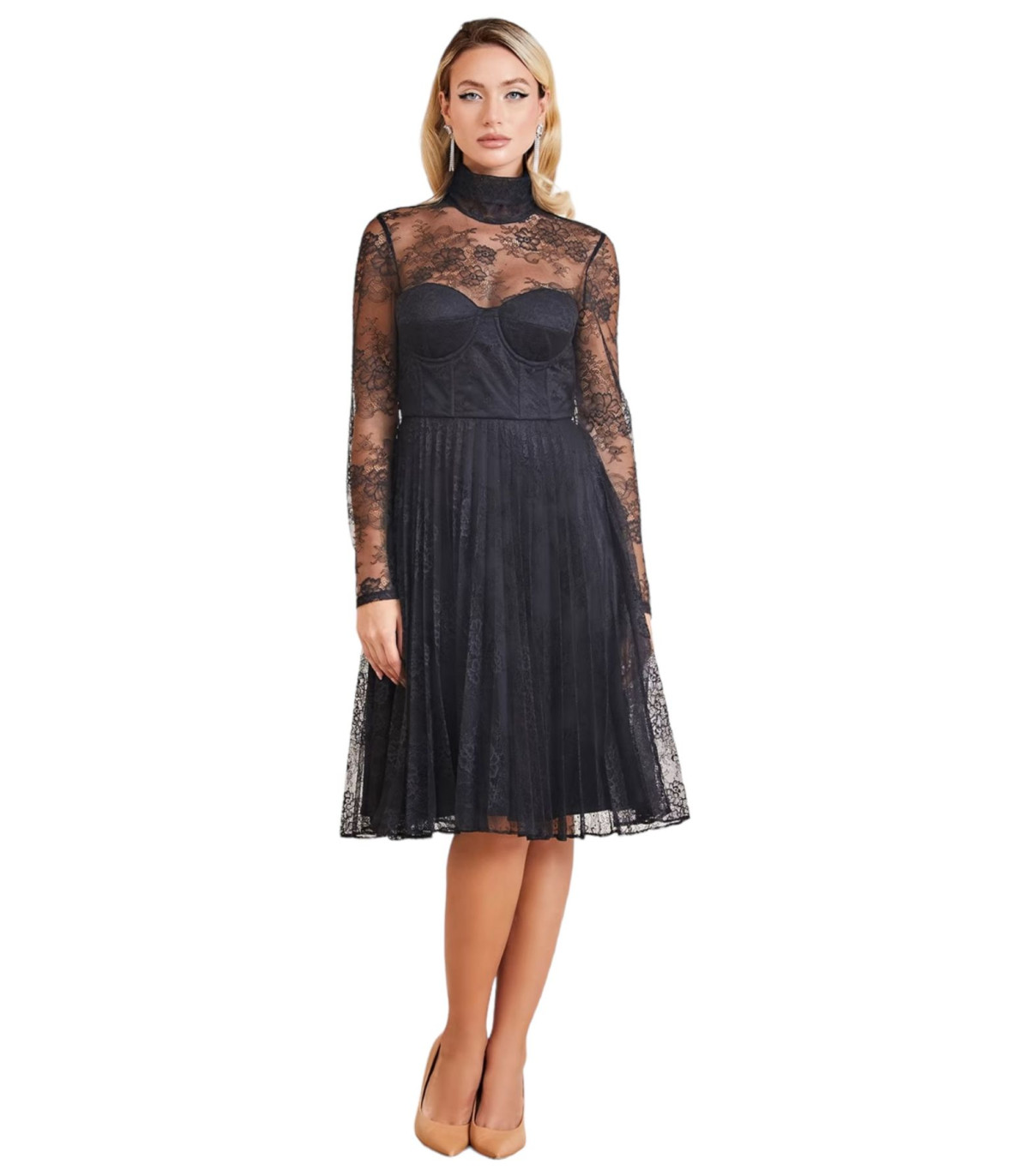 Marciano By Guess Donna Vestito Lungo Elegante Mei Lace