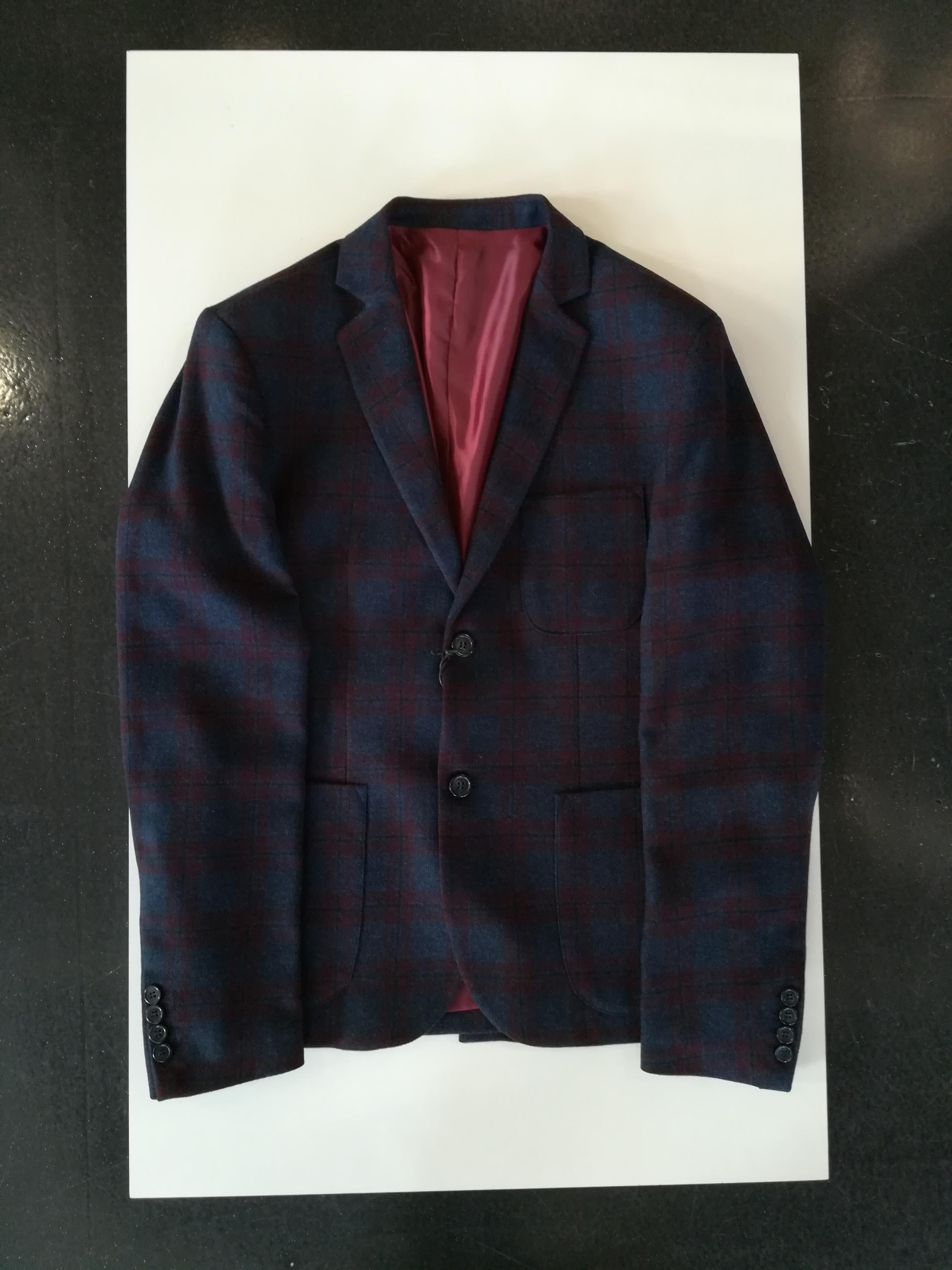MARK UP ABBIGLIAMENTO UOMO 49482 GIACCA BORDEAUX A QUADRI ART.59