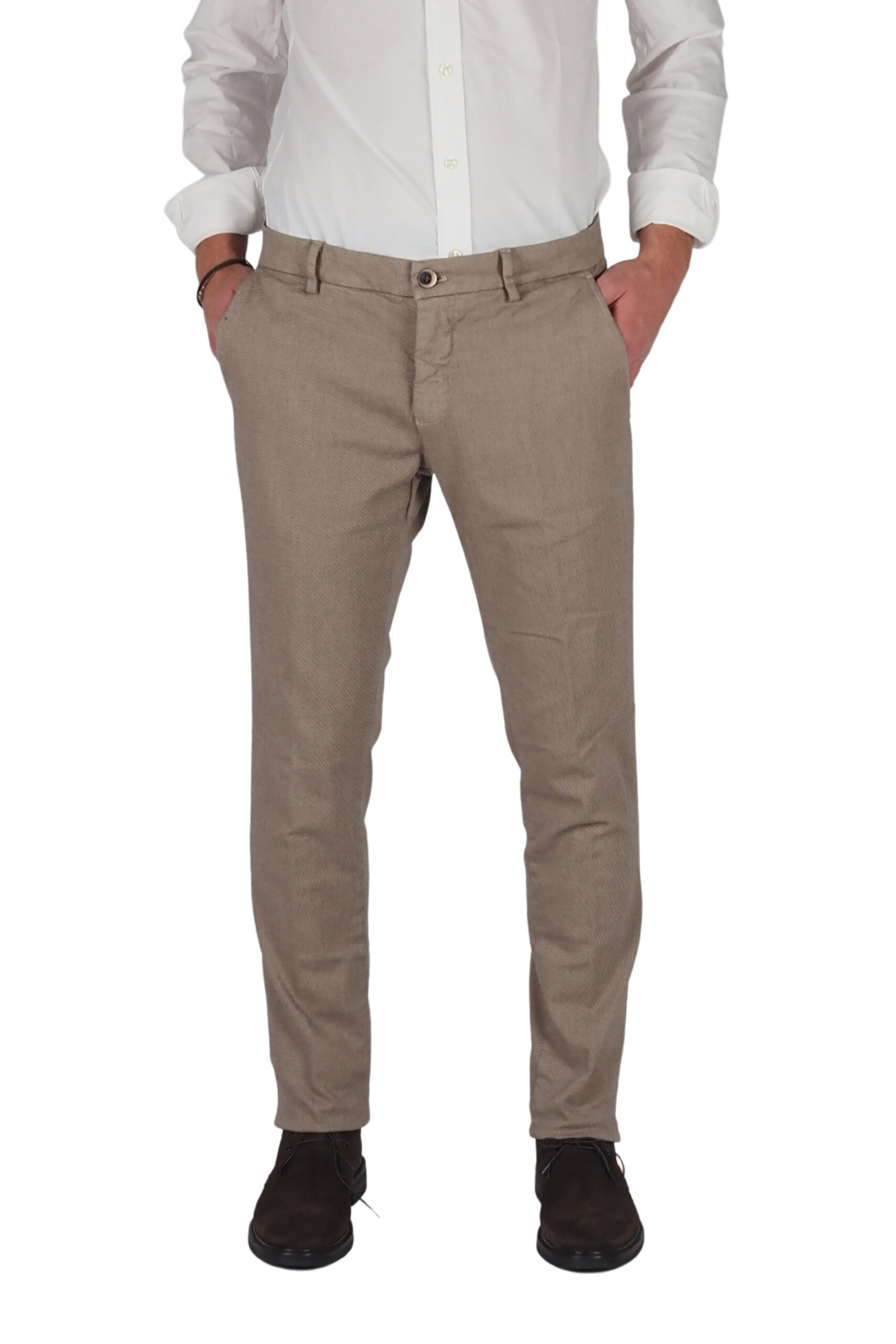 Mason’s pantaloni uomo beige stretch extra slim