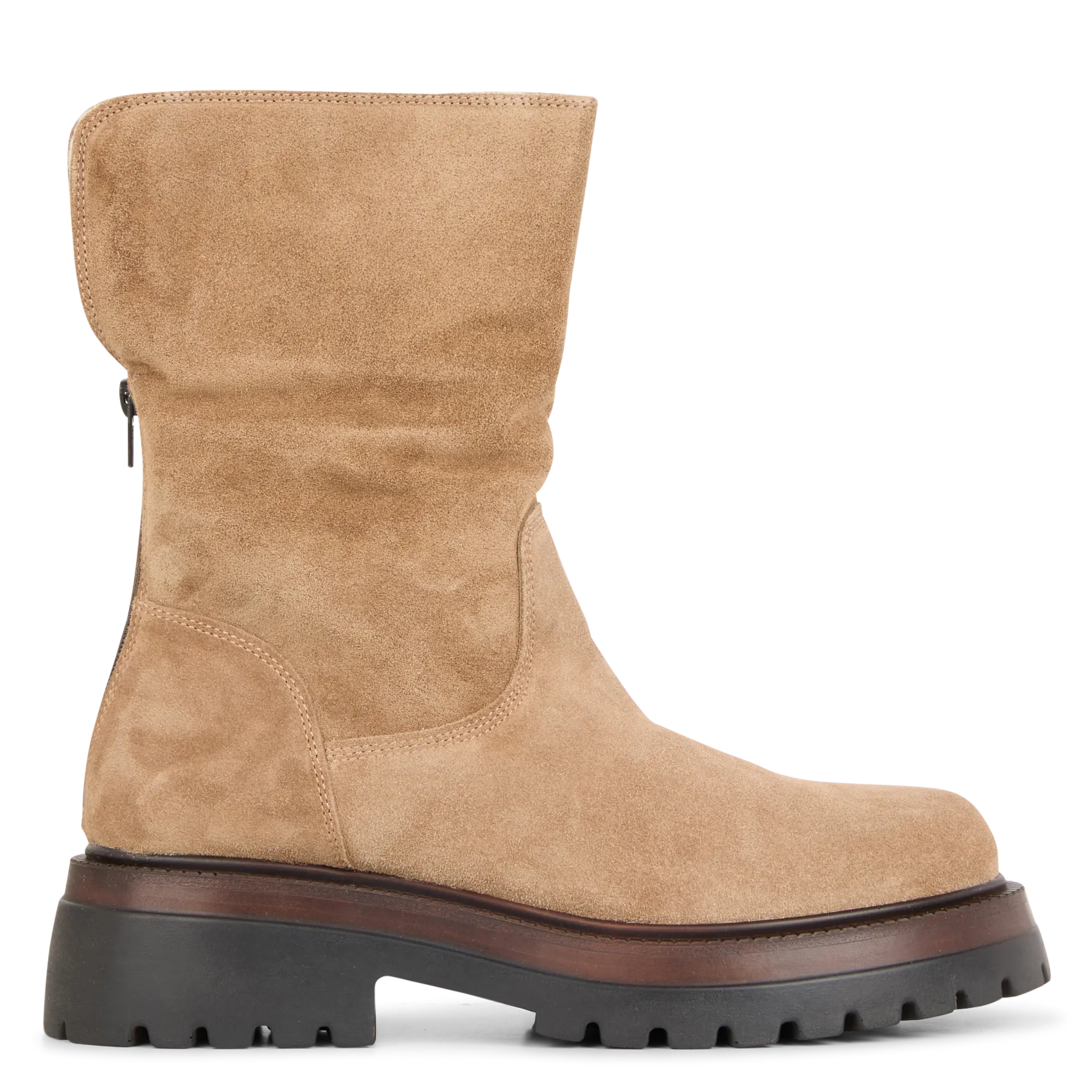  MELLOW YELLOW   FLYNN - Stivaletti con suola dentellata in camoscio | Marrone