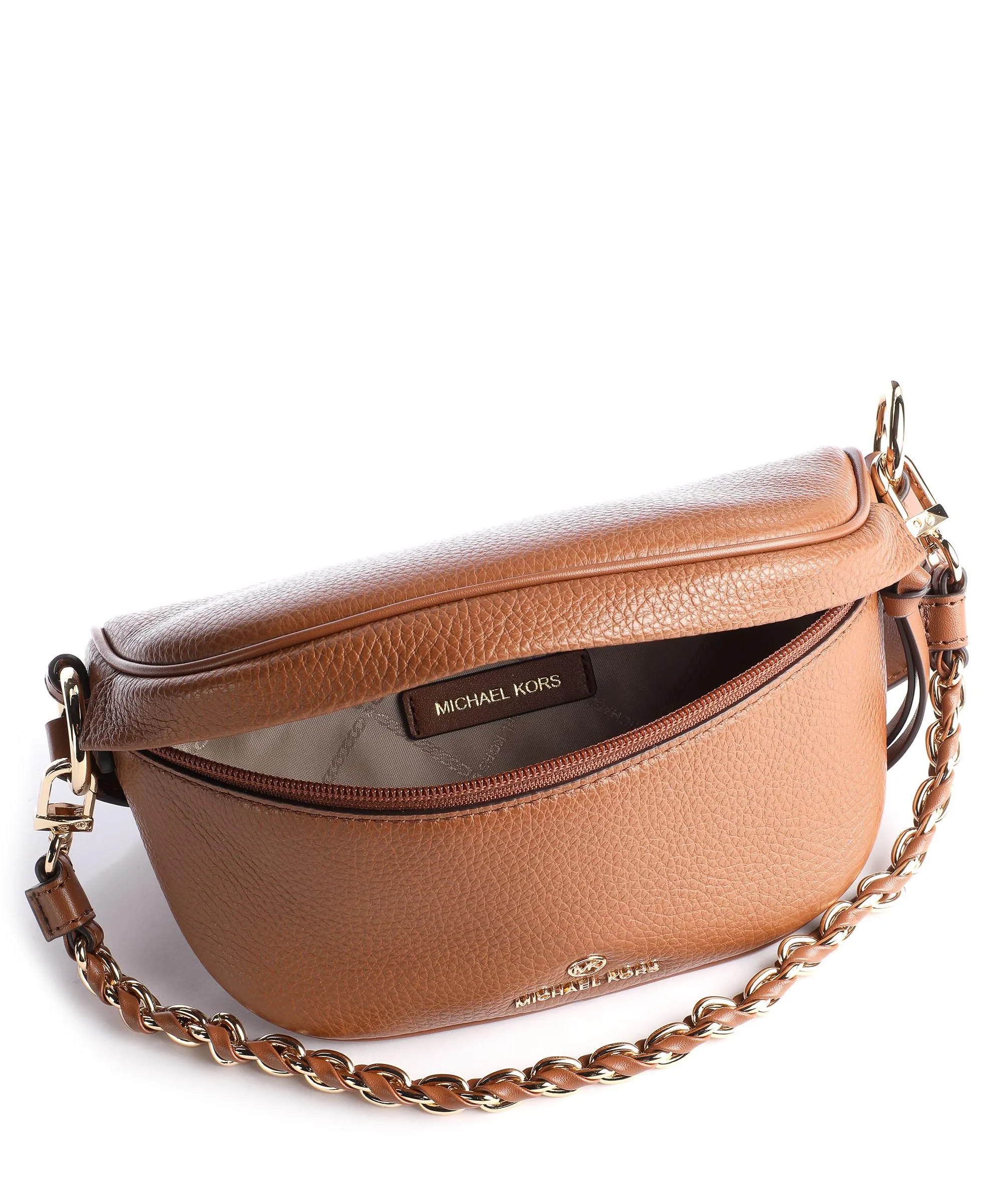  Michael Kors Slater Borsa a tracolla pelle granulata marrone  