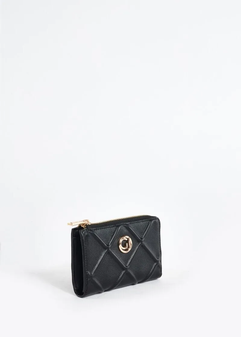 Mini portafoglio zip around con rombi