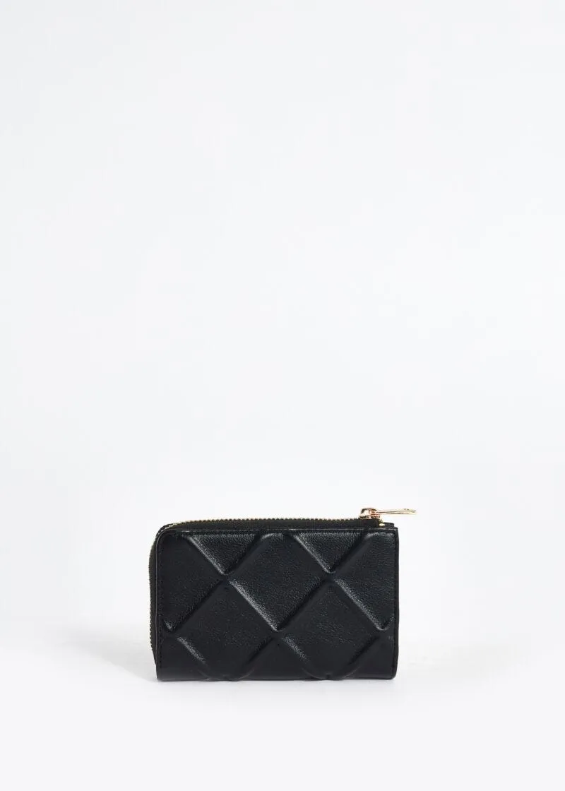 Mini portafoglio zip around con rombi