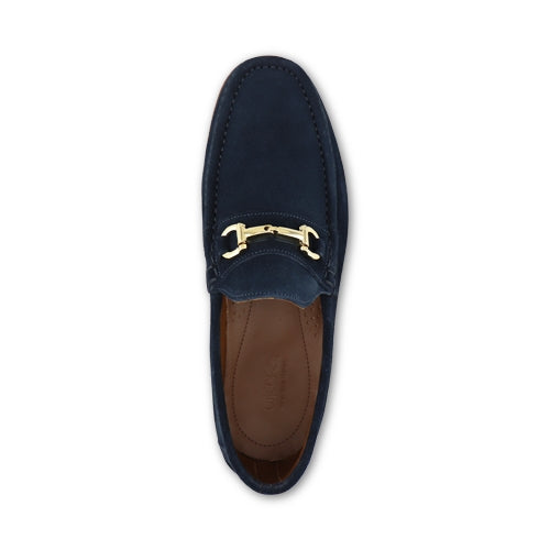 Mocassini in camoscio blu