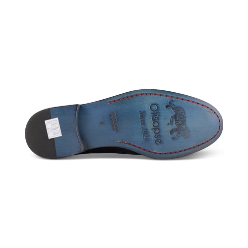 Mocassini in pelle blu