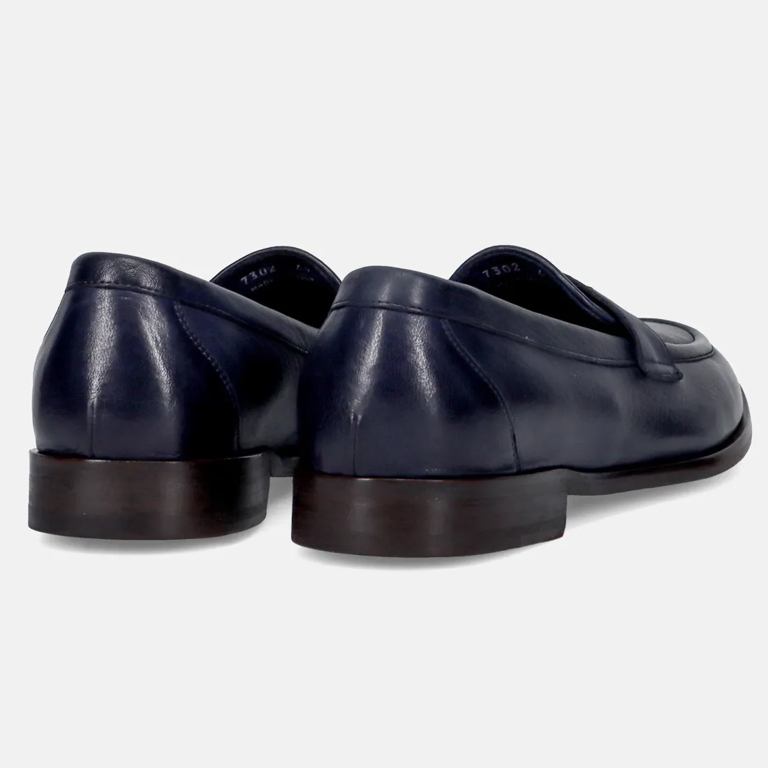 Mocassino da uomo Sturlini Match 7302 in pelle blu