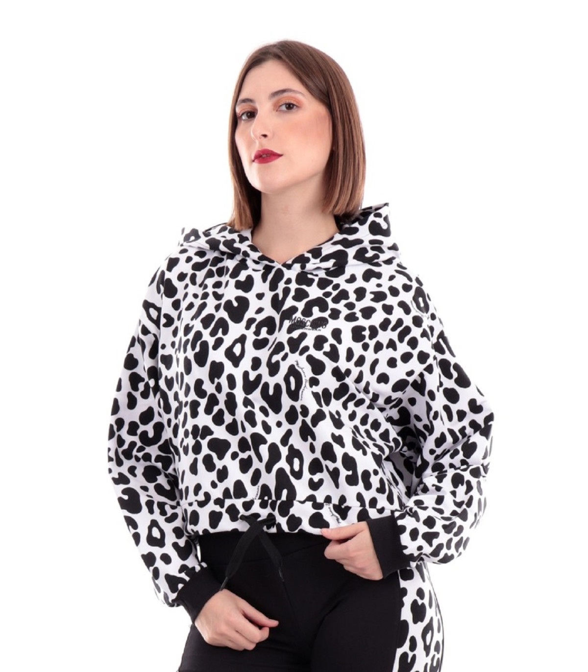 Moschino Donna Felpa Con Cappuccio