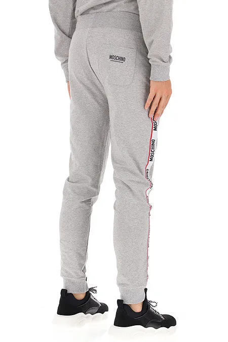 Moschino Pantatuta Grigio Banda Bianca A4333 8104 0489