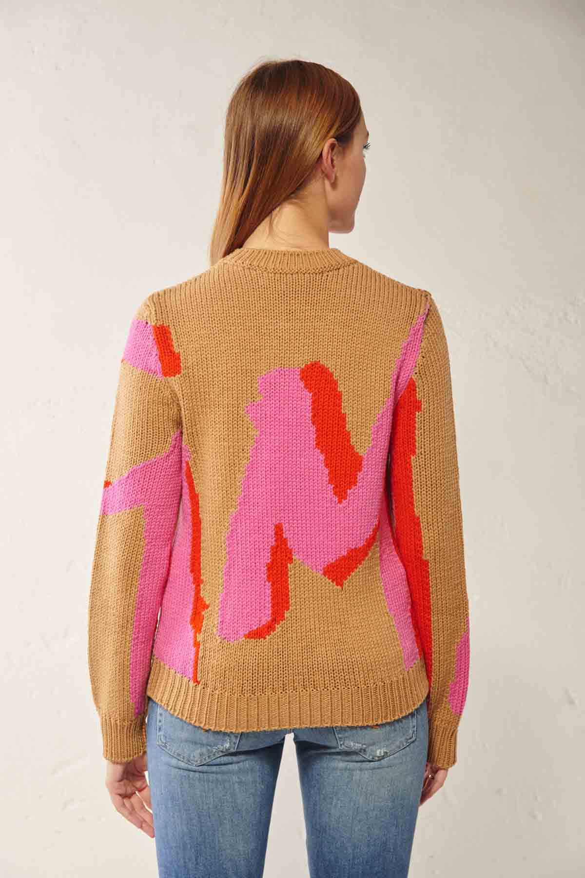 MSGM Maglione jacquard girocollo