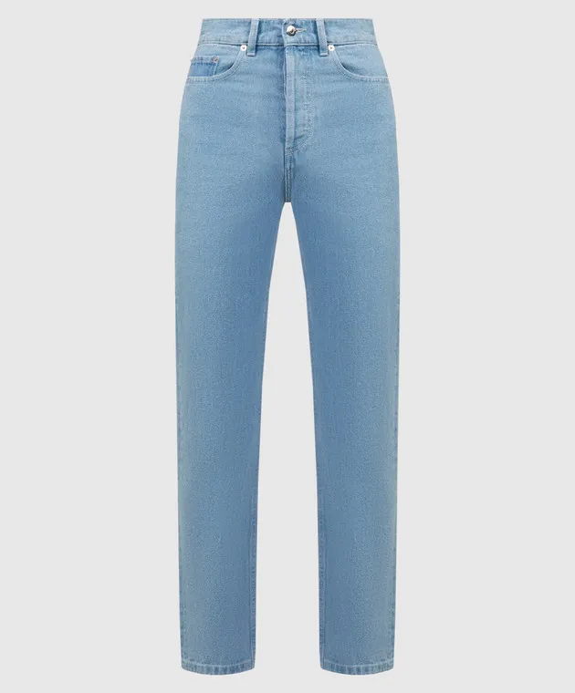 Nanushka Jeans blu Kemia con patch logo NW23RSPA01252