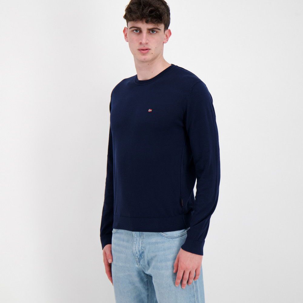 NAPAPIJRI MAGLIONE GIROCOLLO IN COTONE DECATUR