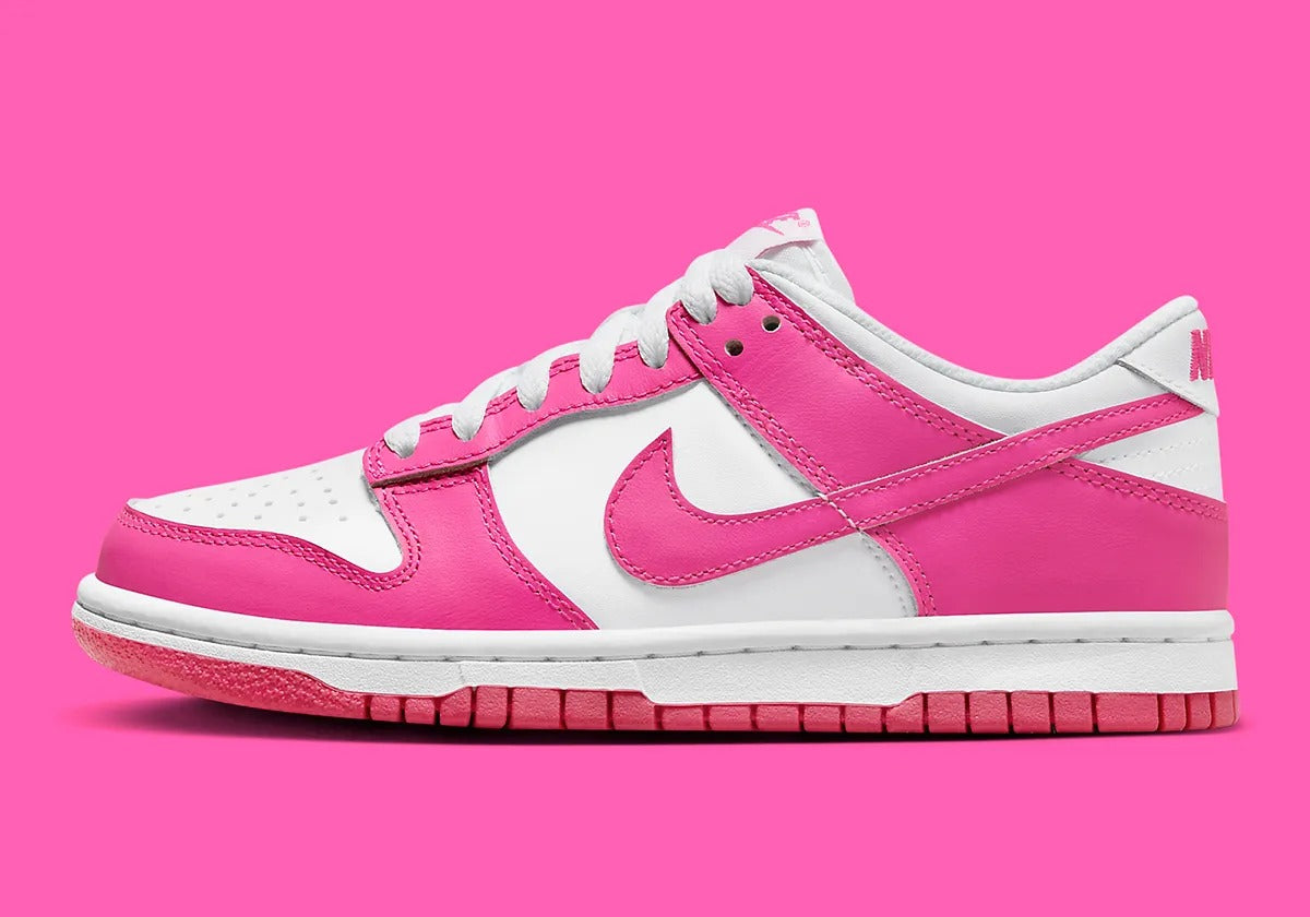 Nike Dunk Low GS White Laser Fuchsia FB9109 102