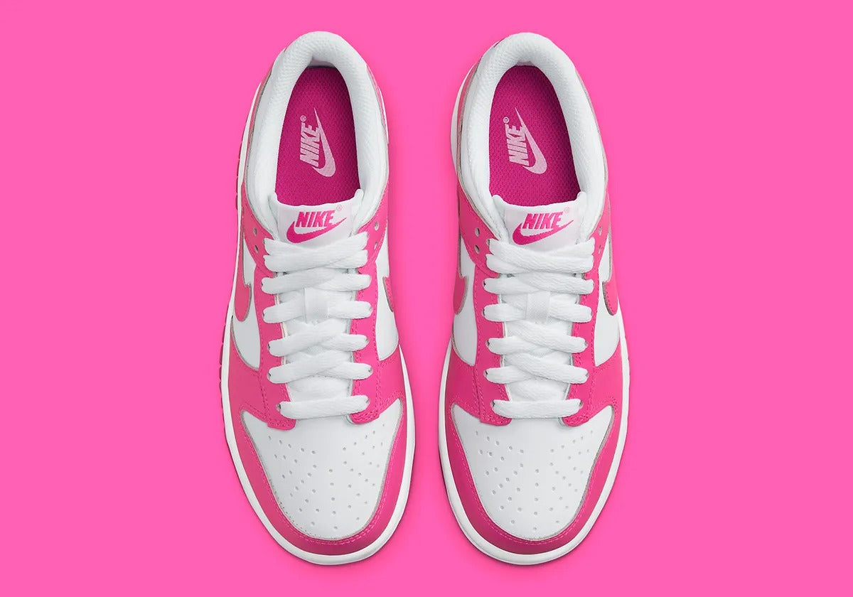 Nike Dunk Low GS White Laser Fuchsia FB9109 102