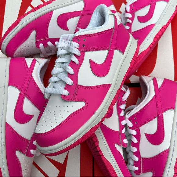 Nike Dunk Low GS White Laser Fuchsia FB9109 102
